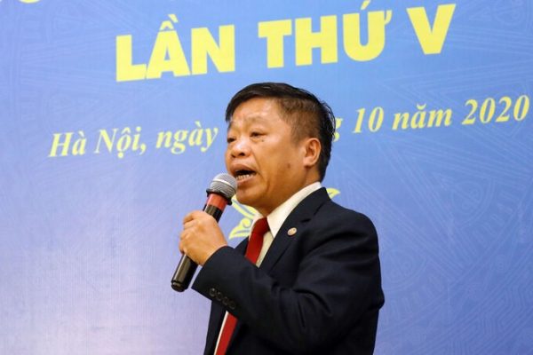 TS Nguyễn Phương báo cáo kết quả ứng dụng công nghệ tại Đại hội Thi đua yêu nước Bộ Khoa học và Công nghệ.
